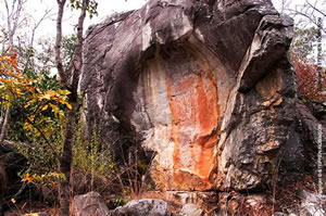 Iron Age rock art site Kundabwika Zambia